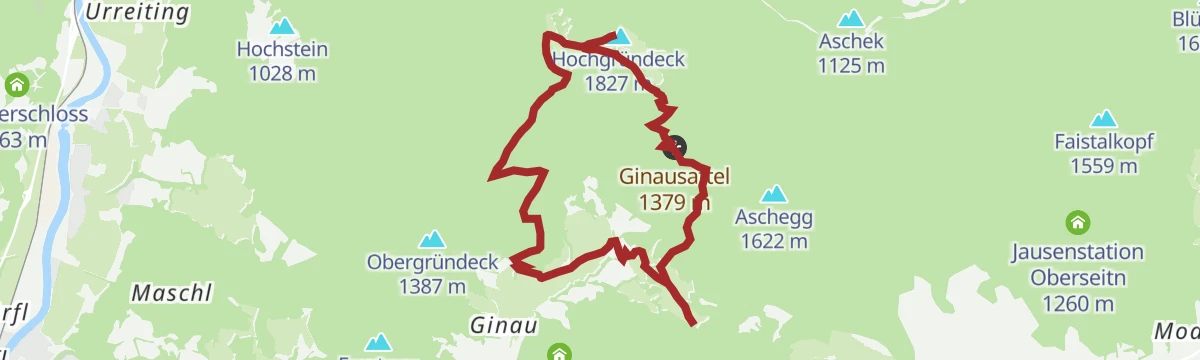Route map: (E-)Bike & Hike Regenerationsmomente am Hochgründeck